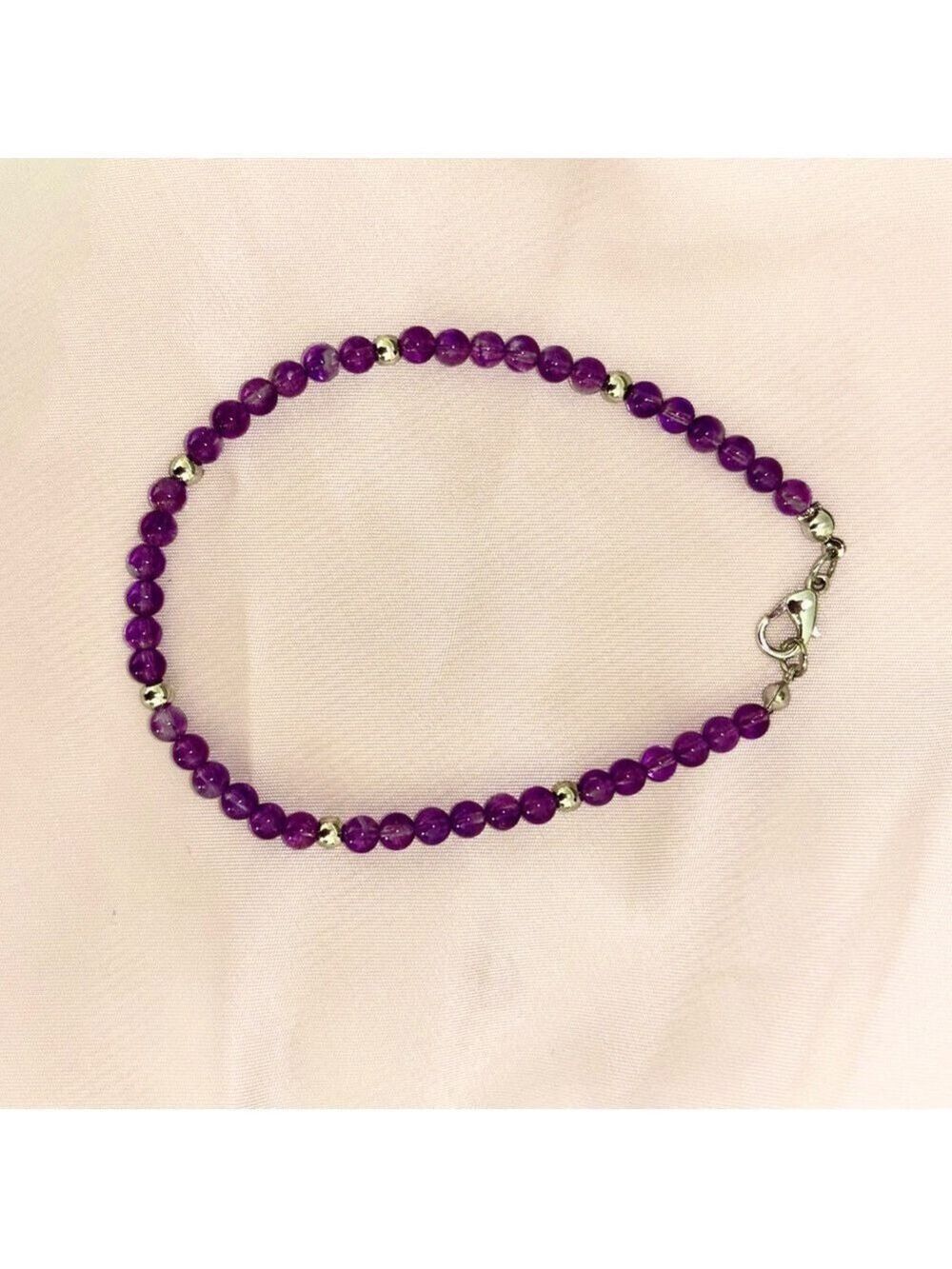 Purple Beaded Bracelet- NWOT